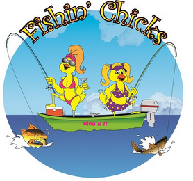 FISHIN' CHICKS WING N IT logo