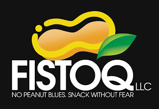 FISTOQ LLC NO PEANUT BLUES. SNACK WITHOUT FEAR logo