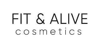 FIT & ALIVE COSMETICS logo