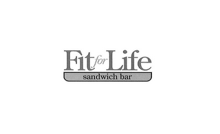 FIT FOR LIFE SANDWICH BAR logo