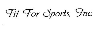 FIT FOR SPORTS, INC. logo