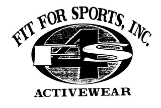 FIT FOR SPORTS, INC. F4S ACTIVEWEAR logo