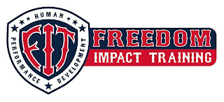 FIT FREEDOM IMPACT TRAINING HUMAN PERFORMANCE DEVELOPMENT logo
