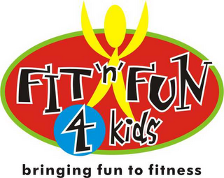 FIT 'N' FUN 4 KIDS BRINGING FUN TO FITNESS logo