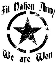 FIT NATION ARMY WE ARE WON logo