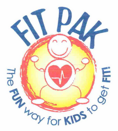 FIT PAK THE FUN WAY FOR KIDS TO GET FIT! logo