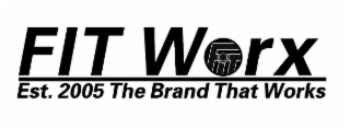 FIT WORX FIT EST. 2005 THE BRAND THAT WORKS logo