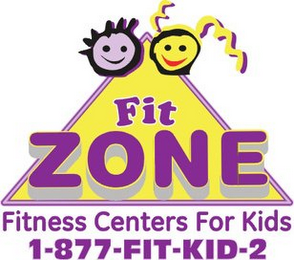 FIT ZONE FITNESS CENTERS FOR KIDS 1-877-FIT-KID-2 logo