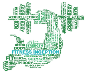 FITNESS INCEPTION FITNESS, THE HIGH LIFE WEIGHT LIFTING GYM BODY STRENGTH WORKOUT ATHLETIC HEALTH FIT DIET SEXY EXERCISE MUSCLES logo