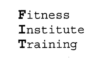 FITNESS INSTITUTE TRAINING logo