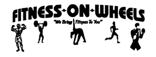 FITNESS ON WHEELS "WE BRING FITNESS TO YOU" logo