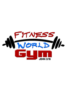 FITNESS WORLD GYM JOHN 3:16 logo