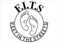 F.I.T.S FEET IN THE STREETS logo