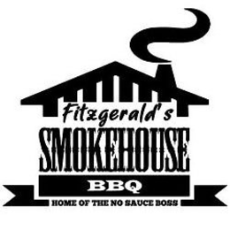 FITZGERALD'S SMOKEHOUSE BBQ HOME OF THE NO SAUCE BOSS logo