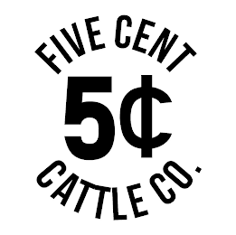 FIVE CENT 5¢ CATTLE CO. logo