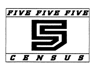 FIVE FIVE FIVE CENSUS 5 logo