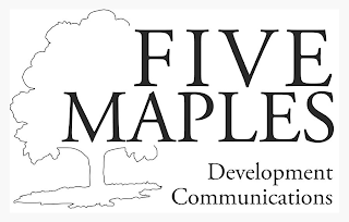 FIVE MAPLES DEVELOPMENT COMMUNICATIONS logo
