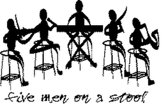 FIVE MEN ON A STOOL logo