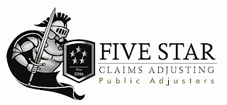 FIVE STAR CLAIMS ADJUSTING PUBLIC ADJUSTERS SINCE 2006 logo