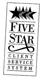 FIVE STAR CLIENT SERVICE SYSTEM logo