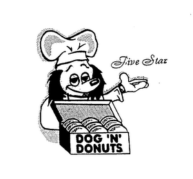 FIVE STAR DOG "N" DONUTS logo