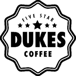 FIVE STAR DUKES COFFEE logo
