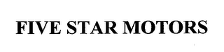 FIVE STAR MOTORS logo