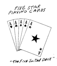 FIVE STAR PLAYING CARDS "THE FIVE SUITED DECK" logo
