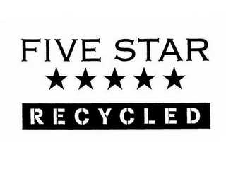 FIVE STAR RECYCLED logo
