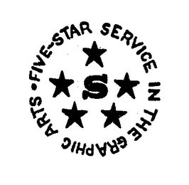 FIVE-STAR SERVICE IN THE GRAPHIC ARTS S logo