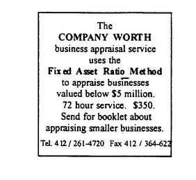 FIXED ASSET RATIO METHOD logo