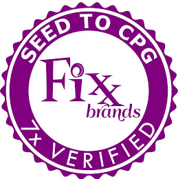 FIXX BRANDS SEED TO CPG 7X VERIFIED logo