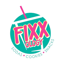 FIXXOLOGY SODAS · COOKIES · SNACKS logo