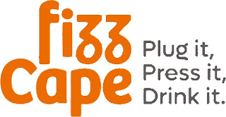FIZZ CAPE PLUG IT, PRESS IT, DRINK IT. logo