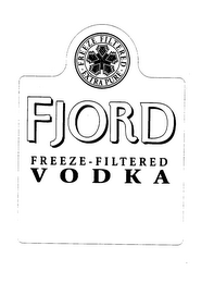 FJORD FREEZE-FILTERED VODKA FREEZE FILTERED EXTRA PURE logo