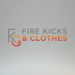 FK FIRE KICKS & CLOTHES logo