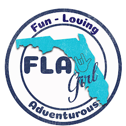FLA GIRL FUN-LOVING ADVENTUROUS logo