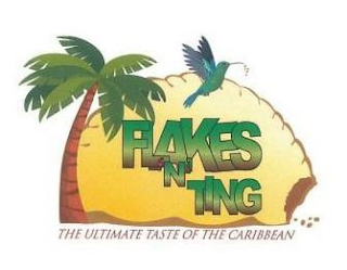 FLAKES 'N' TING THE ULTIMATE TASTE OF THE CARIBBEAN logo