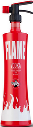 FLAME VODKA DISTILLED FROM GRAIN 750 ML ALC 40% BY VOL PREMIUM QUALITY logo