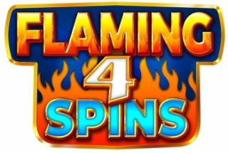 FLAMING 4 SPINS logo