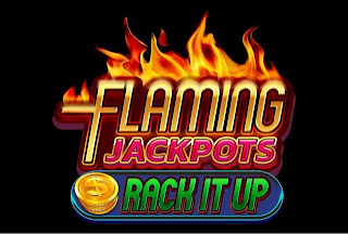 FLAMING JACKPOTS RACK IT UP logo