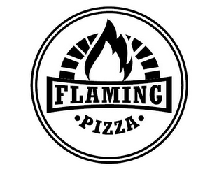 FLAMING ·PIZZA· logo