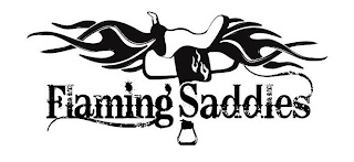 FLAMING SADDLES logo