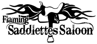 FLAMING SADDLETTES SALOON logo