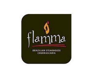FLAMMA BRAZILIAN STEAKHOUSE CHURRASCARIA logo