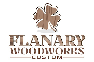 FLANARY WOODWORKS CUSTOM logo