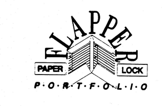 FLAPPER PAPER LOCK P-O-R-T-F-O-L-I-O logo