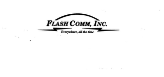 FLASH COMM, INC. EVERYWHERE, ALL THE TIME logo