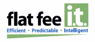 FLAT FEE I.T. EFFICIENT · PREDICTABLE · INTELLIGENT logo
