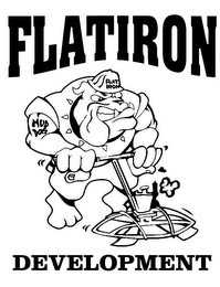 FLATIRON DEVELOPMENT FLAT IRON MUD DOG logo